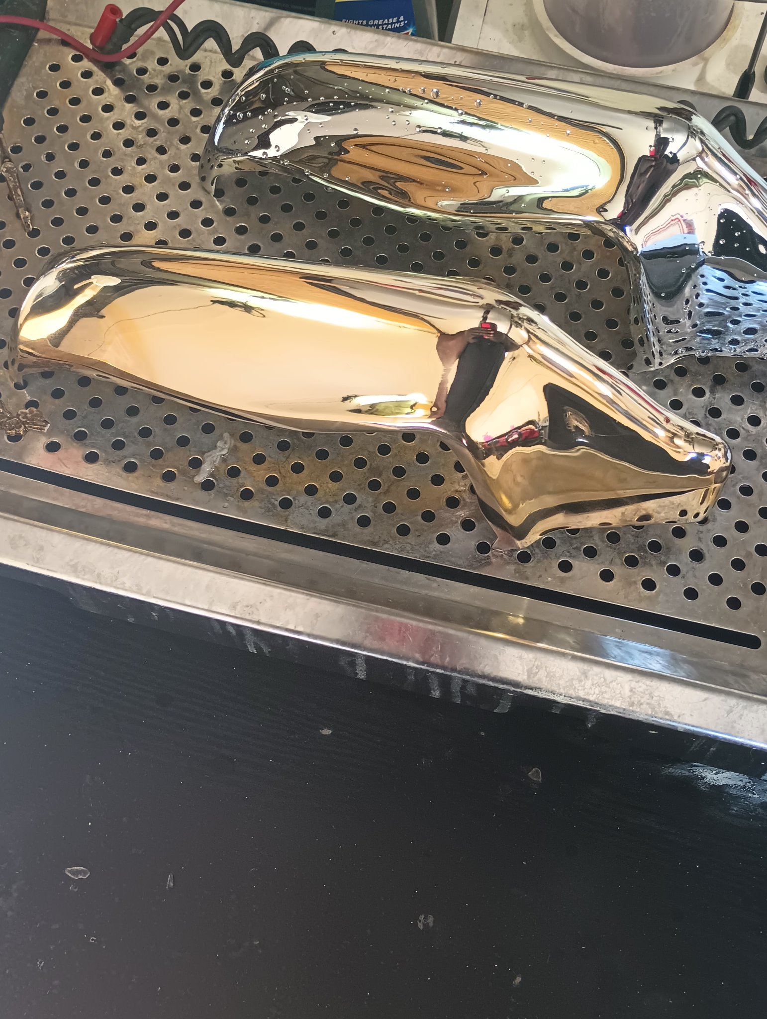 ChromeKarats gold plating work — Gold Side Mirrors — Mirror Shine